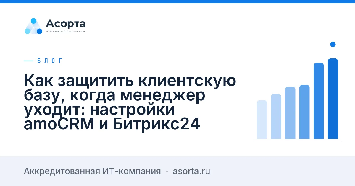 Как защитить клиентскую базу, когда менеджер уходит: настройки amoCRM и Битрикс24 Как защитить клиентскую базу, когда менеджер уходит: настройки amoCRM и Битрикс24